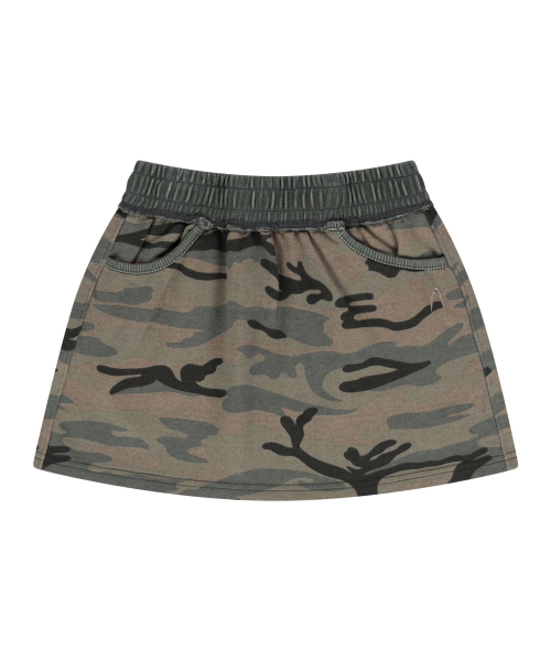 AAKAM(アーカム)の「Camouflage Logo Sweat Skirt (Khaki)(スカート・レディース・その他・FREE)」の4枚目の写真