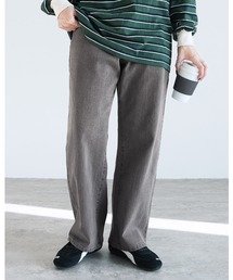 reca | 飾り釦付き裏ゴムストレートデニムパンツ(デニムパンツ)