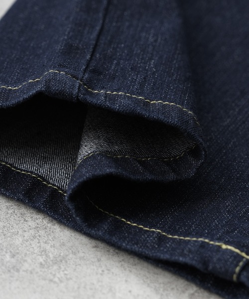 reca（レカ）の「飾り釦付き裏ゴムストレートデニムパンツ（デニムパンツ・レディース・グレー/ブルー/ネイビー/ライトブルー・M/L/LL）」の22枚目の写真