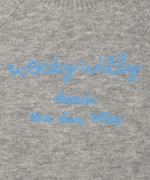 Wacky WiLLy(ワッキーウィリー)の「ウィメンズヘアリーレタリング刺繍プルオーバーグレー(ニット/セーター・レディース・その他・F)」の5枚目の写真
