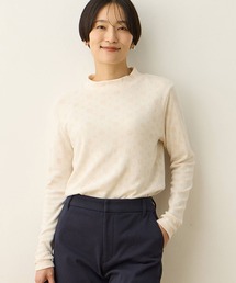 【日本製】シアバターハイネックプルオーバー【吸湿発熱であたたかい】