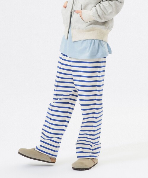 BEAMS BOY（ビームスボーイ）の「ジャージー イージー パンツ（その他パンツ・レディース・ホワイト×ブルー/ナチュラル/ネイビー・ONE SIZE）」の8枚目の写真
