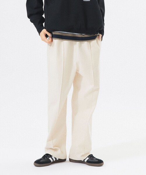 BEAMS BOY（ビームスボーイ）の「ジャージー イージー パンツ（その他パンツ・レディース・ホワイト×ブルー/ナチュラル/ネイビー・ONE SIZE）」の12枚目の写真