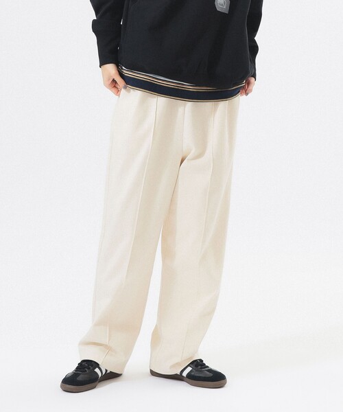 BEAMS BOY（ビームスボーイ）の「ジャージー イージー パンツ（その他パンツ・レディース・ホワイト×ブルー/ナチュラル/ネイビー・ONE SIZE）」の13枚目の写真