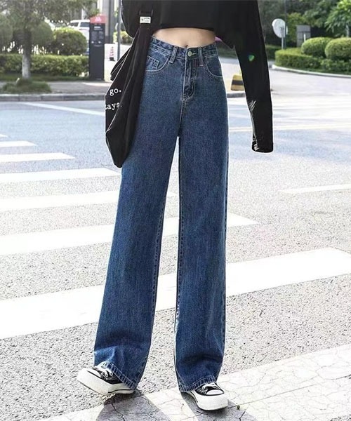 urge：（アージコロン ）の「【URGE：】ハイウエスト デニムパンツ（デニムパンツ・レディース・ブルー/ライトブルー/チャコール・SMALL/MEDIUM/LARGE/X-LARGE）」の3枚目の写真