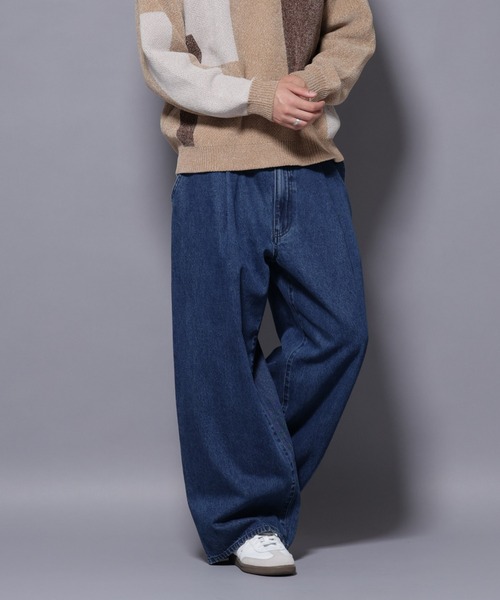 NANO universe(ナノユニバース)の「バルーンデニム(デニムパンツ・メンズ・ブルー/ブラック・L/M/S)」の3枚目の写真