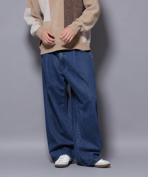 NANO universe(ナノユニバース)の「バルーンデニム(デニムパンツ・メンズ・ブルー/ブラック・L/M/S)」の4枚目の写真