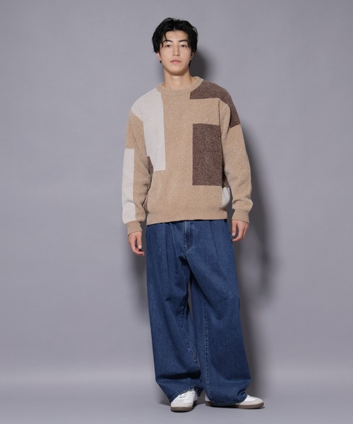 NANO universe(ナノユニバース)の「バルーンデニム(デニムパンツ・メンズ・ブルー/ブラック・L/M/S)」の5枚目の写真