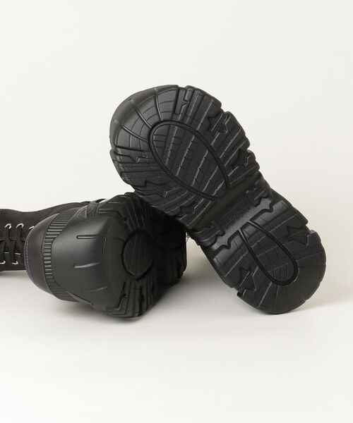 YOSUKE（ヨースケ）の「ヨースケYOSUKEメンズ厚底ビックシルエットエアークッションアンクルパッドレースアップモックスニーカー4468043（スニーカー・メンズ・ブラック/ブラック×パープル・26.0cm/27.0cm）」の4枚目の写真