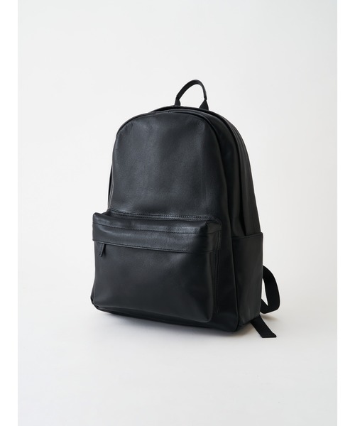 ONE.(ワンドット)の「ONE. /レザーDAYPACK ONE-013(バックパック/リュック・メンズ・ブラック・FREE)」の2枚目の写真