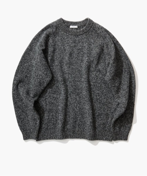 ATON エイトン 23aw 鹿の子 モックネック セーター ニット ジャケット ATON[エイトン] 23AW Wool KANOKO Mockneck Sweater