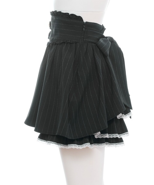 Secret Honey（シークレットハニー）の「ハートバックルスカパン（スカート・レディース・グレー/ブラック・MEDIUM）」の10枚目の写真