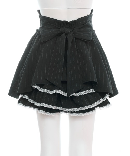 Secret Honey（シークレットハニー）の「ハートバックルスカパン（スカート・レディース・グレー/ブラック・MEDIUM）」の11枚目の写真