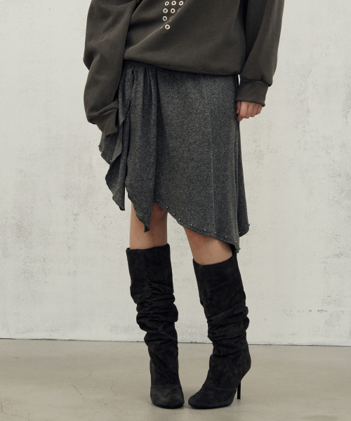 Midnight Move(ミッドナイトムーブ)の「st stud skirt (grey)(スカート・レディース・その他・FREE)」の1枚目の写真