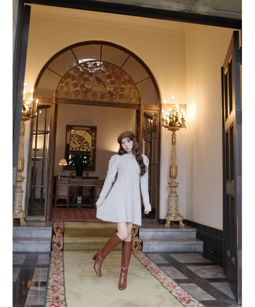 Puff Sleeve Knit Dress(ワンピース)|MISTREASS(ミストレアス)の Puff Sleeve Knit Dress(ワンピース)|MISTREASS(ミストレアス)の