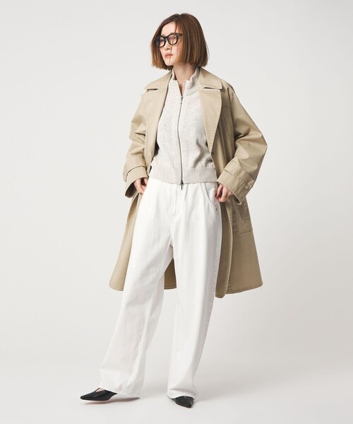 upperhights(アッパーハイツ)の「【別注】<upper hights for conte>デニムパンツUN ②(デニムパンツ・レディース・グレー系/ホワイト・S/M/XS)」の6枚目の写真