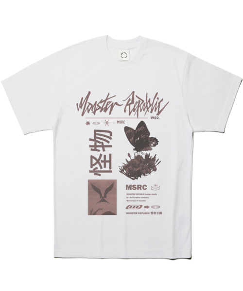 MONSTER REPUBLIC(モンスターリパブリック)の「フライクラシックブラウンTシャツホワイト(Tシャツ/カットソー・レディース・その他・LARGE/MEDIUM/SMALL/X-LARGE)」の1枚目の写真