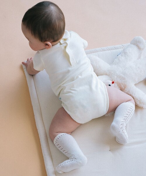 こども ビームス（コドモビームス）の「ベビー 襟付き ボディスーツ 2026SS（50～80cm）（ロンパース・キッズ・ネイビー/サックスブルー/ホワイト系その他5・70-80/60-70/50-60）」の4枚目の写真