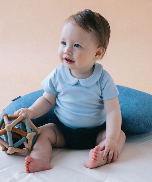 こども ビームス（コドモビームス）の「ベビー 襟付き ボディスーツ 2026SS（50～80cm）（ロンパース・キッズ・ネイビー/サックスブルー/ホワイト系その他5・70-80/60-70/50-60）」の10枚目の写真