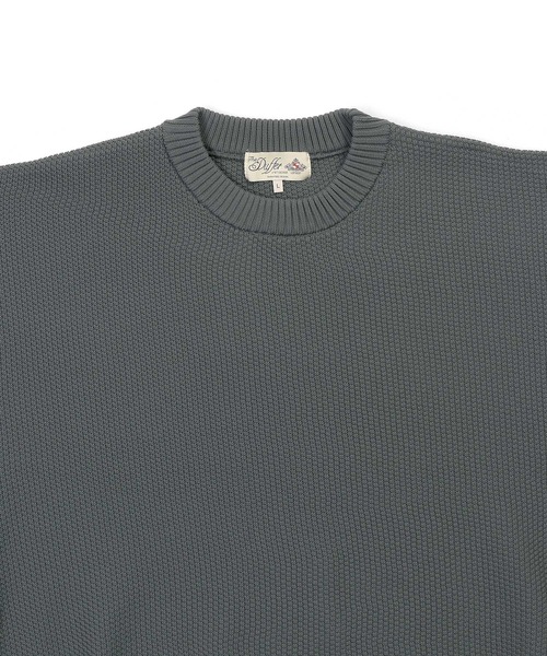 The DUFFER of ST.GEORGE（ザダファーオブセントジョージ）の「WASHABLE WAFFLE KNIT：自宅で洗える ウォッシャブル ワッフルニット（ニット/セーター・メンズ・アッシュグレー/グレー/ダークブラウン/ホワイト/ブラック・MEDIUM/LARGE/X-LARGE）」の15枚目の写真