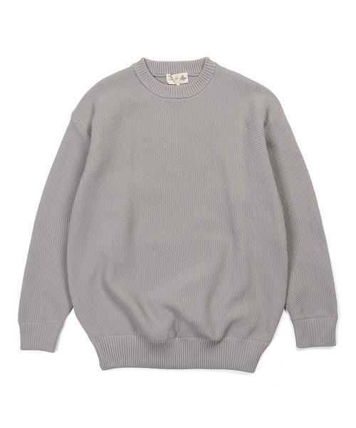 The DUFFER of ST.GEORGE（ザダファーオブセントジョージ）の「WASHABLE WAFFLE KNIT：自宅で洗える ウォッシャブル ワッフルニット（ニット/セーター・メンズ・アッシュグレー/グレー/ダークブラウン/ホワイト/ブラック・MEDIUM/LARGE/X-LARGE）」の11枚目の写真