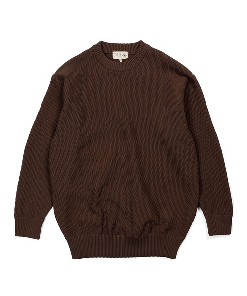 The DUFFER of ST.GEORGE（ザダファーオブセントジョージ）の「WASHABLE WAFFLE KNIT：自宅で洗える ウォッシャブル ワッフルニット（ニット/セーター・メンズ・アッシュグレー/グレー/ダークブラウン/ホワイト/ブラック・MEDIUM/LARGE/X-LARGE）」の12枚目の写真