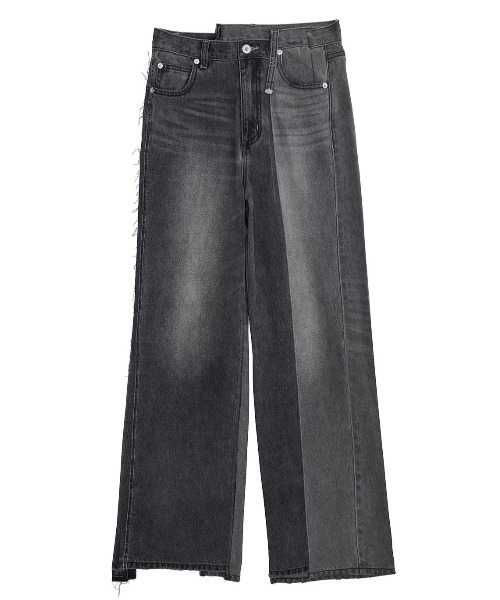 Ameri（アメリ）の「NEON STITCH REMAKE DENIM（デニムパンツ・レディース・ブラック/ブルー・24inch/25inch/26inch）」の8枚目の写真