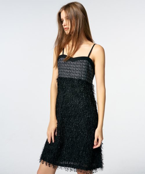ETMON(エトモン)の「Slip Fluffy Mini Dress Black(ワンピース・レディース・その他・MEDIUM/SMALL)」の5枚目の写真