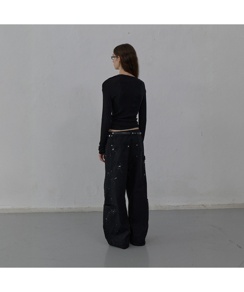 LCDC TM(エルシーディーシーティーエム)の「NEW CURVED LONG SLEEVE TOP (BLACK)(Tシャツ/カットソー・レディース・その他・SMALL/MEDIUM)」の4枚目の写真