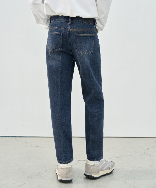 DRAW FIT（ドローフィット）の「ユージュアルテーパードデニムパンツ[ブルー]（デニムパンツ・メンズ・その他・LARGE/MEDIUM/X-LARGE）」の2枚目の写真