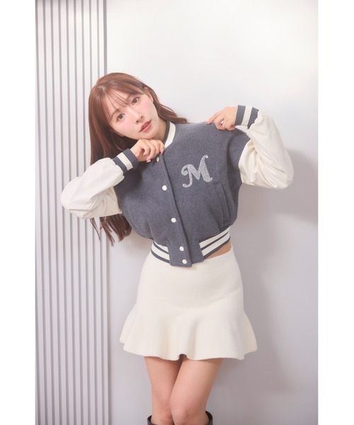 セール】Bicolor Compact Stadium Jacket（スタジャン）｜MISTREASS