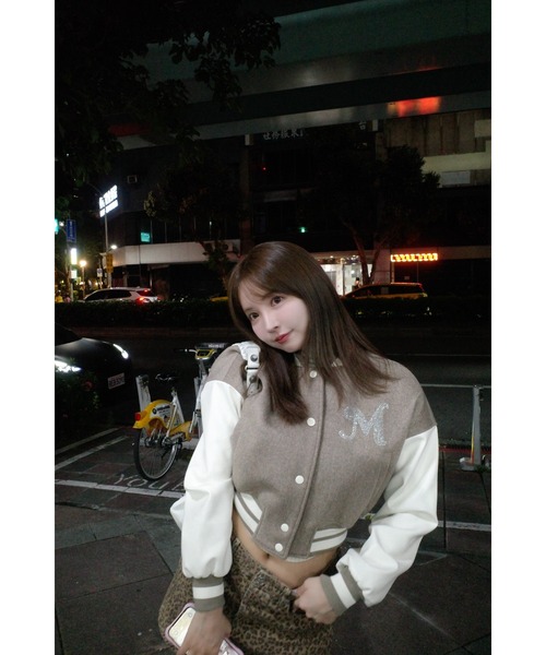 セール】Bicolor Compact Stadium Jacket（スタジャン）｜MISTREASS