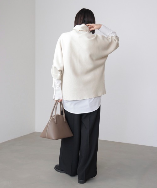 Bou Jeloud（ブージュルード）の「フェイスアートニット（ニット/セーター・レディース・オフホワイト/グレー/ブラック・FREE）」の12枚目の写真