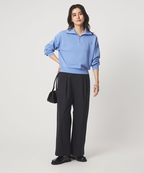 green label relaxing（グリーンレーベルリラクシング）の「［size SHORT/TALLあり］オルマイ LI/MIX ワイド パンツ（その他パンツ・レディース・オフホワイト/ブラック/ライトグレー/ブラウン/ピンク/ベージュ/ネイビー・SHORT/34/36/38/40/TALL）」の20枚目の写真