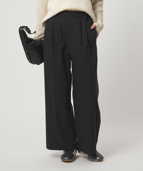 green label relaxing（グリーンレーベルリラクシング）の「［size SHORT/TALLあり］オルマイ LI/MIX ワイド パンツ（その他パンツ・レディース・オフホワイト/ブラック/ライトグレー/ブラウン/ピンク/ベージュ/ネイビー・SHORT/34/36/38/40/TALL）」の21枚目の写真