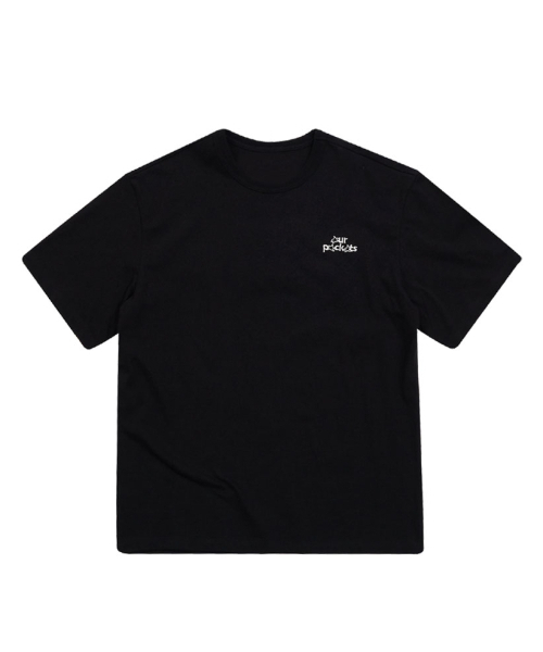 OURPOCKETS(アワーポケッツ)の「アワーポケットシグネチャーロゴTシャツ(Zブラック)(Tシャツ/カットソー・レディース・ブラック・MEDIUM/X-LARGE)」の3枚目の写真