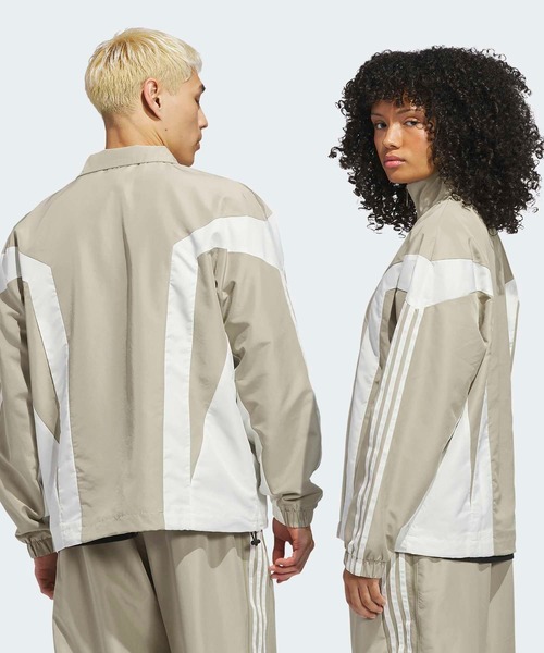 adidas(アディダス)の「オリジナルス バスケットボール ウインドブレーカー ジャケット / アディダスオリジナルス adidas Originals(ブルゾン・メンズ・ブラック/ベージュ・MEDIUM/SMALL/X-LARGE/X-SMALL/XX-LARGE/LARGE)」の9枚目の写真