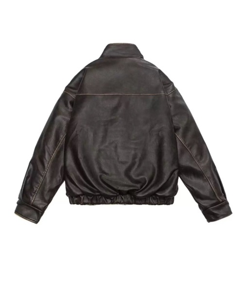 ViViDAY(ビビデー)の「ボアレザーオーバーサイズブルゾン(ブルゾン・レディース・ブラウン/ブラック・M)」の20枚目の写真