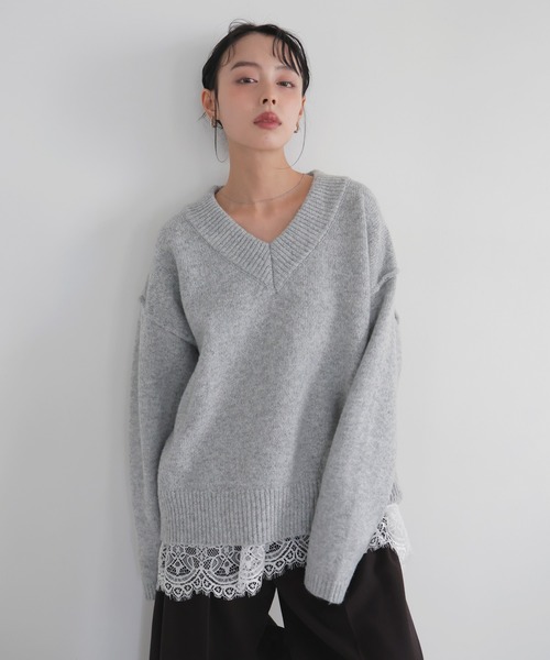 LIAN（リアン）の「Vネックニットセーター（ニット/セーター）」 - WEAR