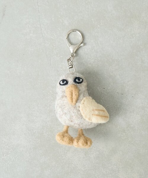 BIRTHDAY BAR（バースデイバー）の「フェルトアニマル　キーホルダー（チャーム・レディース・グリーン/グレー/ホワイト/オレンジ/イエロー・0）」の17枚目の写真