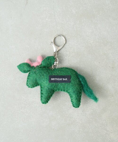 BIRTHDAY BAR（バースデイバー）の「フェルトアニマル　キーホルダー（チャーム・レディース・グリーン/グレー/ホワイト/オレンジ/イエロー・0）」の9枚目の写真