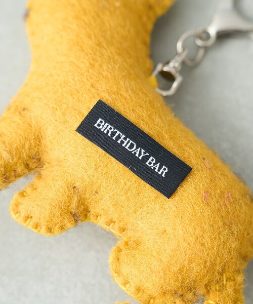 BIRTHDAY BAR（バースデイバー）の「フェルトアニマル　キーホルダー（チャーム・レディース・グリーン/グレー/ホワイト/オレンジ/イエロー・0）」の6枚目の写真