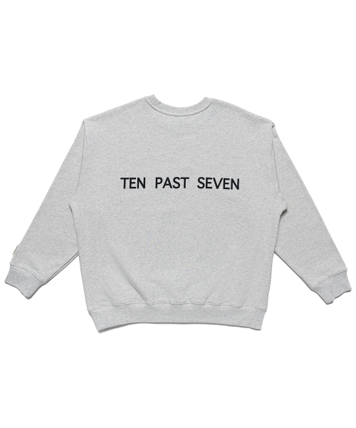TEN PAST SEVEN(テン ファスト セブン)の「オーバーサイズスウェットシャツ - ライトグレー(スウェット・メンズ・その他・SMALL/MEDIUM/LARGE)」の2枚目の写真