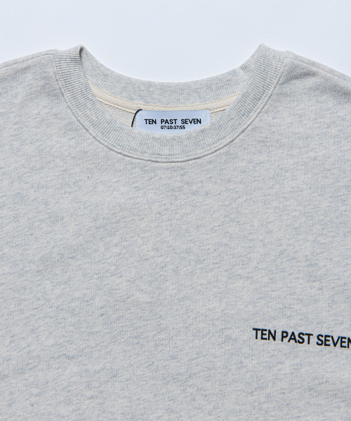TEN PAST SEVEN(テン ファスト セブン)の「オーバーサイズスウェットシャツ - ライトグレー(スウェット・メンズ・その他・SMALL/MEDIUM/LARGE)」の3枚目の写真