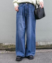 ITEMS URBANRESEARCH | ベルト付ワイドデニム(デニムパンツ)