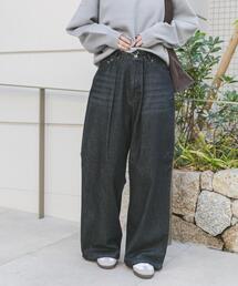 ITEMS URBANRESEARCH | ベルト付ワイドデニム(デニムパンツ)