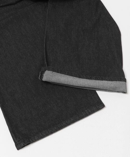 ITEMS URBANRESEARCH（アイテムズ アーバンリサーチ）の「ベルト付ワイドデニム（デニムパンツ・レディース・ブラック/インディゴブルー・SMALL/MEDIUM）」の9枚目の写真