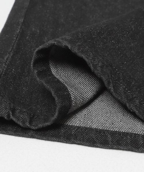 ITEMS URBANRESEARCH（アイテムズ アーバンリサーチ）の「ベルト付ワイドデニム（デニムパンツ・レディース・ブラック/インディゴブルー・SMALL/MEDIUM）」の7枚目の写真