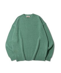 ドロップショルダーラウンドニット[ミント]