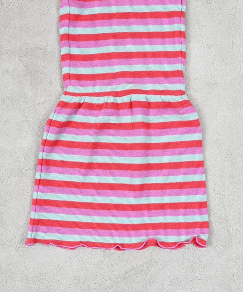 MARKEY'S（マーキーズ）の「パイルボーダーマーメイドパンツ（その他パンツ・キッズ・ライトグリーン/イエロー系その他/ピンク系その他・130/120/110/100/90/150/140）」の4枚目の写真